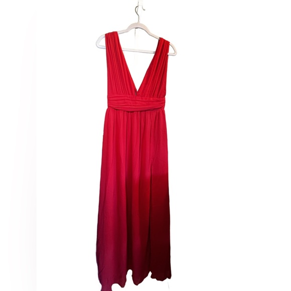 Lulus style is Heavenly Hues Red Maxi Dress, size S,🤦‍♀️🤦‍♀️🤷‍♀️ - Picture 6 of 7